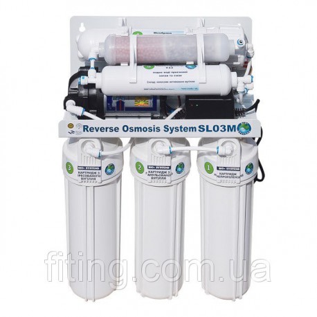 Система зворотного осмосу BIO+systems RO-50-SL03M-NEW (мембрана Filmtec пр-во США) насос+мінераліз-р